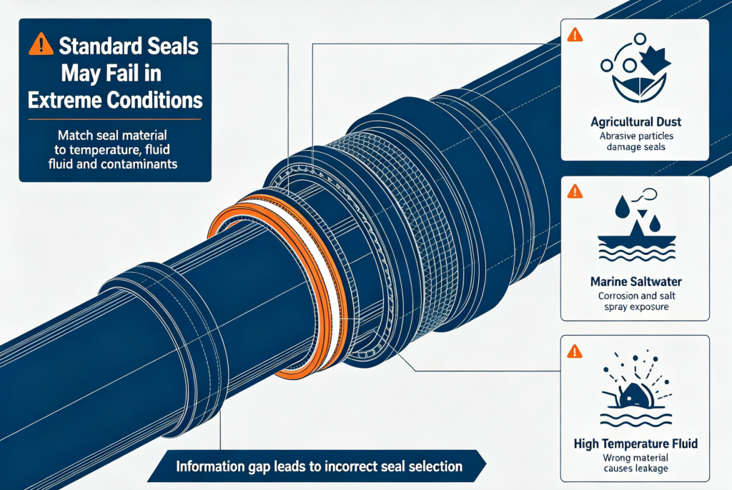 Piston rod coatings for imported hydraulic cylinders